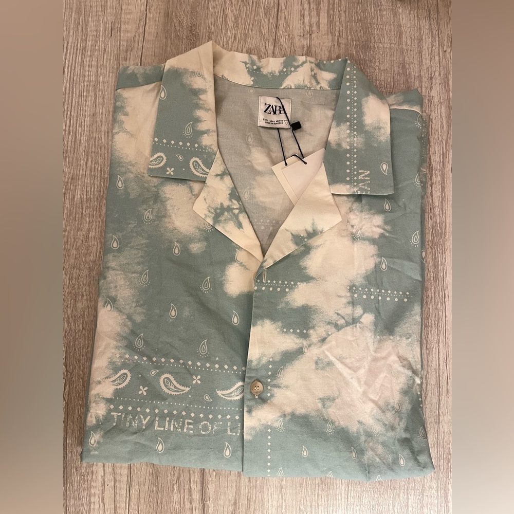 ZARA SHIRT WITH PAISLEY PRINT NATURAL COLOR | 6085/424/982